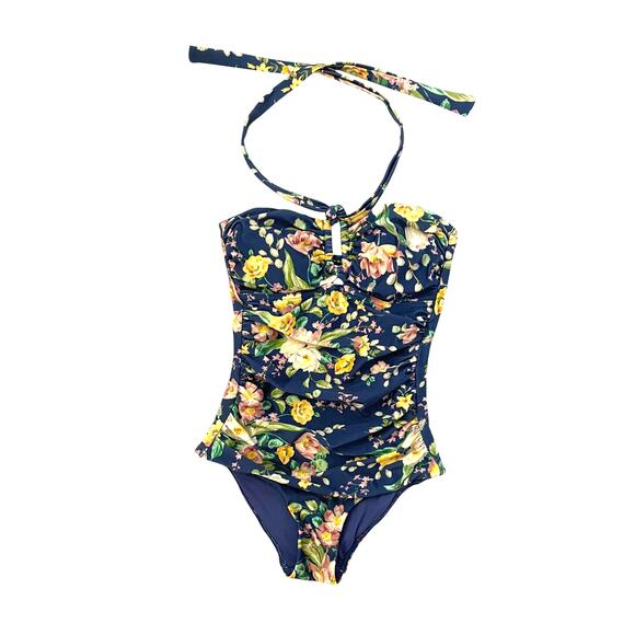 Zimmermann One Piece Swimsuit - Halter Neck Removable Tie - Blue - Size 2-4 - Picture 2 of 6